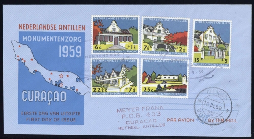 1959, Niederländische Antillen, 93-97, FDC