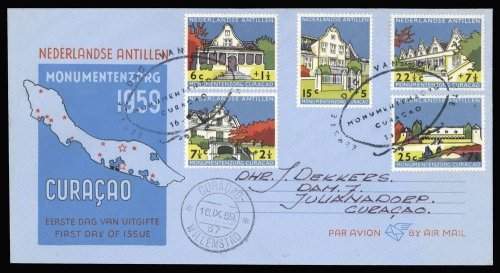 1959, Niederländische Antillen, 93-97, FDC