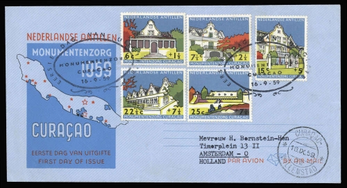 1959, Niederländische Antillen, 93-97, FDC