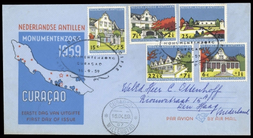 1959, Niederländische Antillen, 93-97, FDC