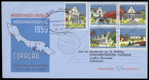 1959, Niederländische Antillen, 93-97, FDC