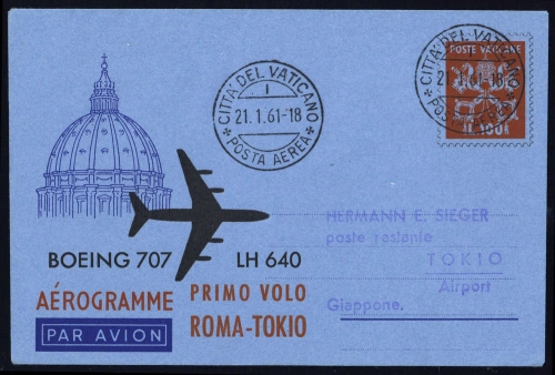 1961, Vatikanstaat, LF, Brief