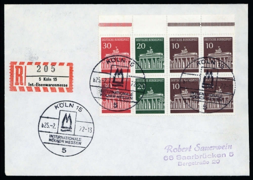 1972, Bundesrepublik Deutschland, 26 W (2), Brief