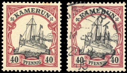 1900, Deutsche Kolonien Kamerun, 13 I (2), *, gest.