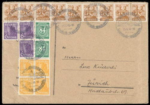 1946, Gemeinschaftsausgaben, 936 (2) u.a., Brief