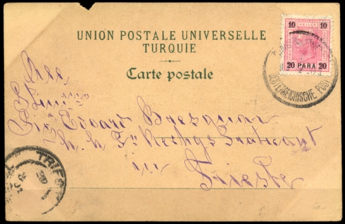 1900, Österreich Post in der Levante, 33, Brief
