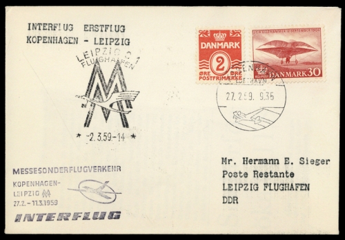 1959, Dänemark, Brief