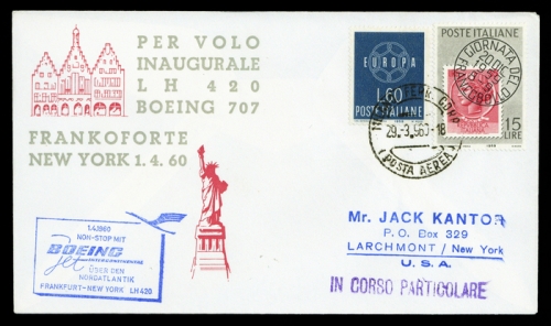 1960, Luftfahrt,Flugpost,Lufthansa, Brief