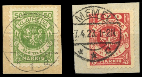 1923, Memel, 145-46, Briefst.