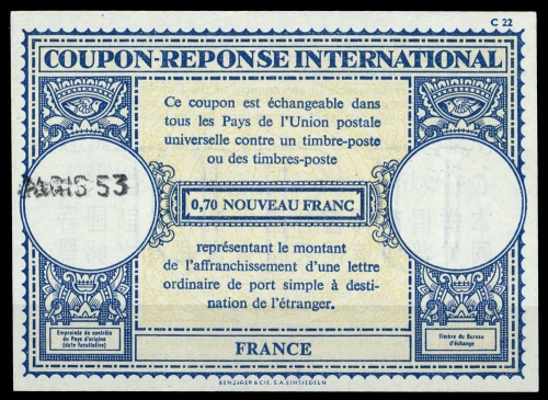 1960, Frankreich, IAS, Brief