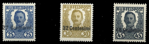 1918, Österreich Feldpost Italien, VII-IX, *