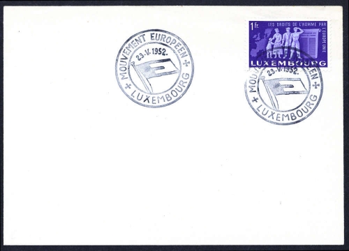 1952, Int.Organisationen,CEPT,, Brief