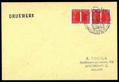 1953, Int.Organisationen,CEPT,, Brief