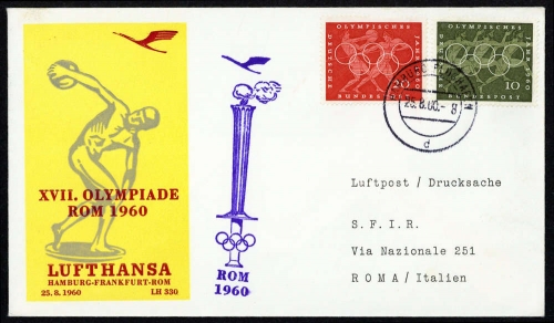 1960, Luftfahrt,Flugpost,Lufthansa, Brief