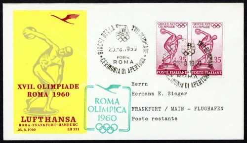 1960, Luftfahrt,Flugpost,Lufthansa, Brief