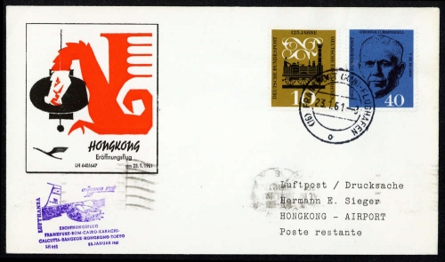 1961, Luftfahrt,Flugpost,Lufthansa, Brief