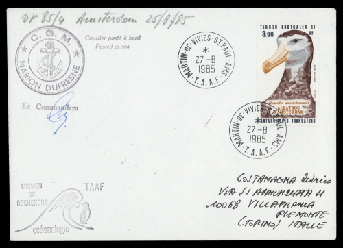1985, Französische Gebiete in der Antarktis, Brief
