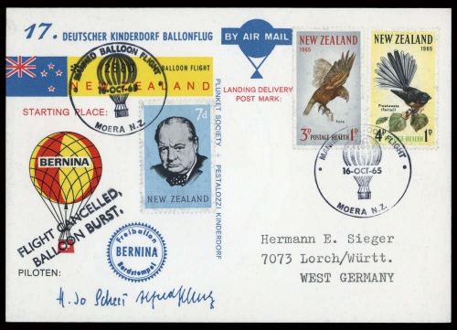 1965, Neuseeland, DKB 17, Brief