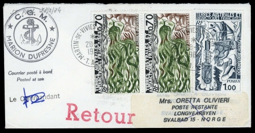 1984, Expeditionen,Antarktis,, Brief
