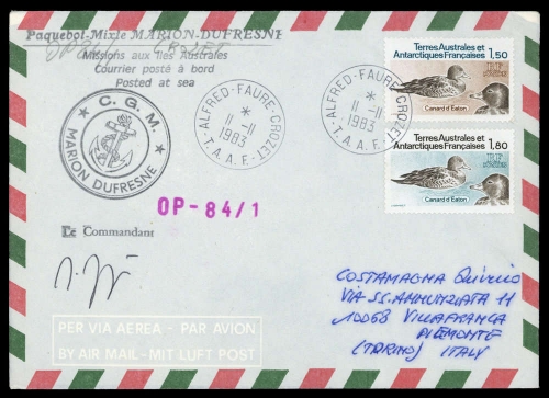 1983, Expeditionen,Antarktis,, Brief