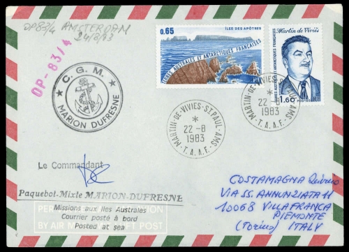 1983, Expeditionen,Antarktis,, Brief