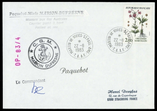 1983, Expeditionen,Antarktis,, Brief