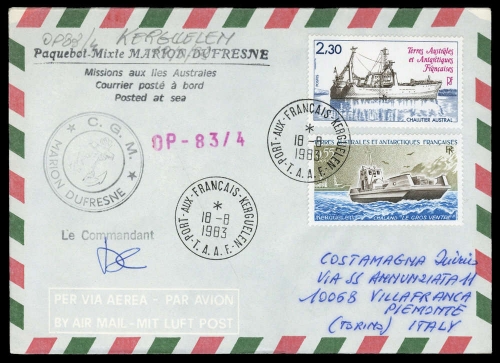 1983, Expeditionen,Antarktis,, Brief
