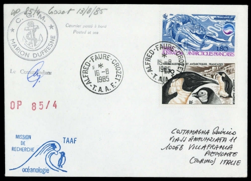 1985, Expeditionen,Antarktis,, Brief