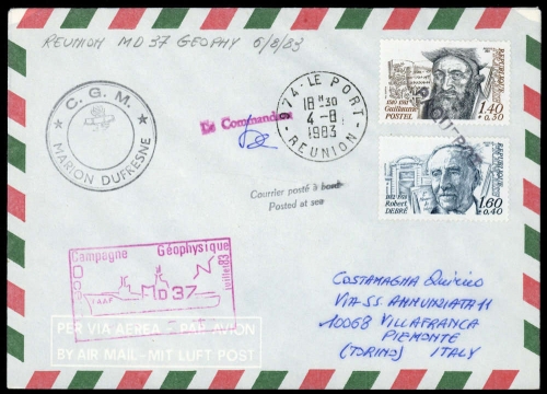 1983, Expeditionen,Antarktis,, Brief