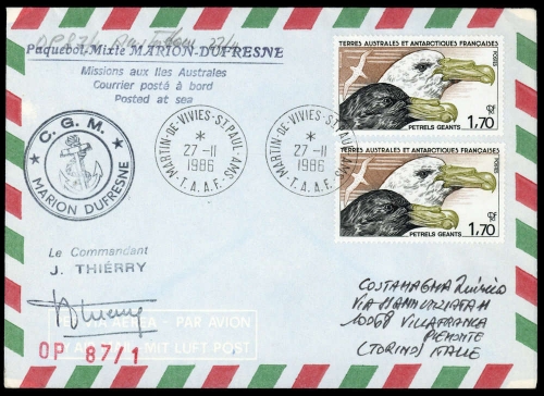 1986, Expeditionen,Antarktis,, Brief