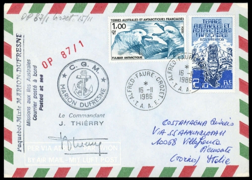 1986, Expeditionen,Antarktis,, Brief