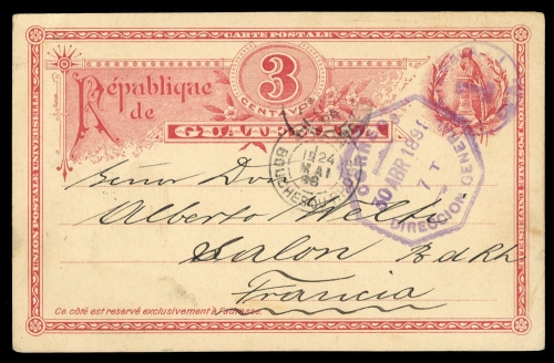 1898, Guatemala, Brief
