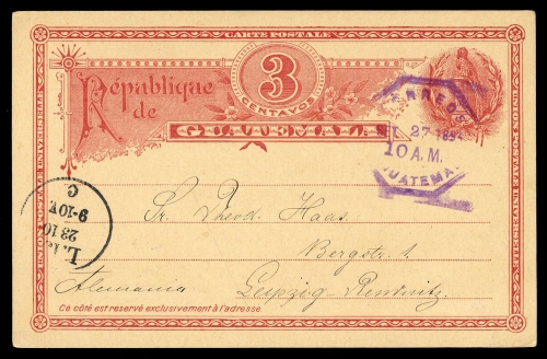 1894, Guatemala, Brief