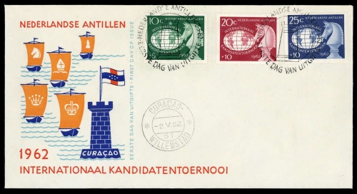 1962, Niederländische Antillen, 124-26, FDC
