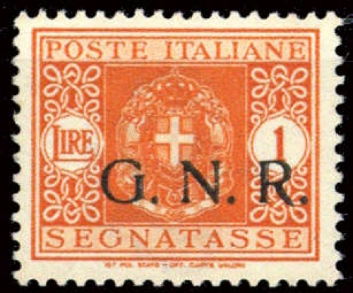 1943, Italien Militärpost Ausgaben Guardia Nazionale, 52, **