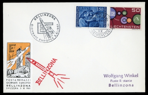 1961, Liechtenstein, Brief