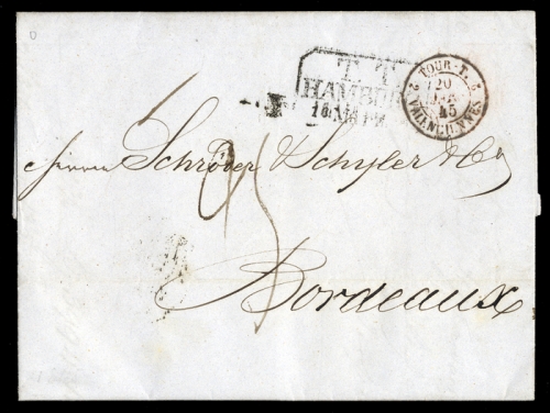 1845, Altdeutschland Thurn und Taxis, Brief