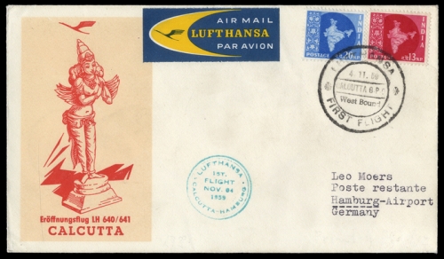 1959, Luftfahrt,Flugpost,Lufthansa, Brief