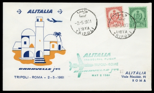 1961, Luftfahrt,Flugpost,internationaleFlugpost bis 1950, Brief