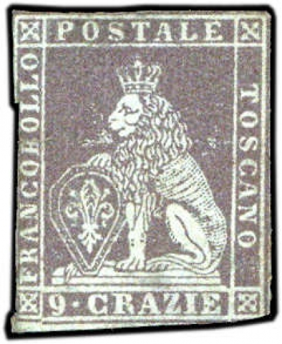 1851, Italien Staaten Toscana, 8, *