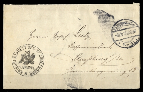 1915, Kriegsgefangenen Post, Brief