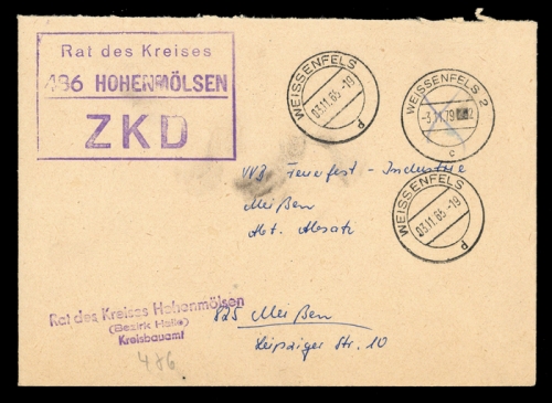 DDR Dienstpost, Brief