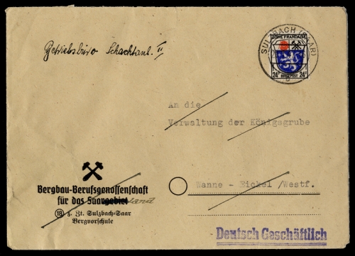 Französische Zone Allgemeine Ausgabe, 9, Brief