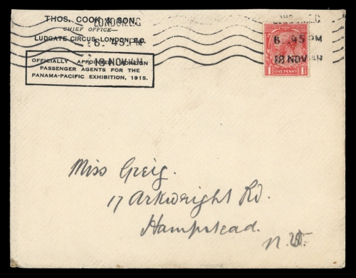 1912, Grossbritannien, 128, Brief