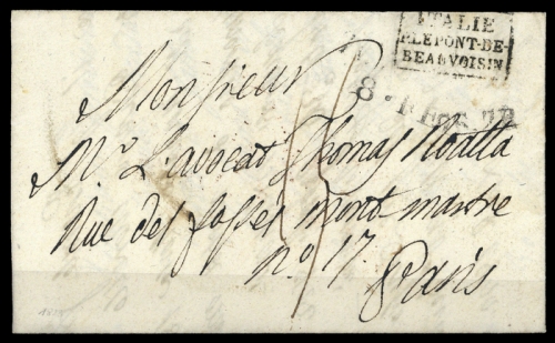 1837, Italien Vorphilatelie, Brief