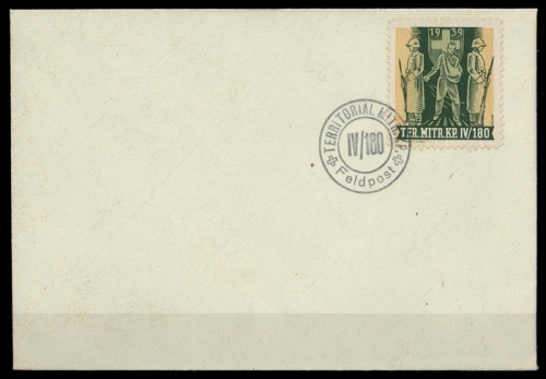 1939, Schweiz Soldatenmarken, Brief