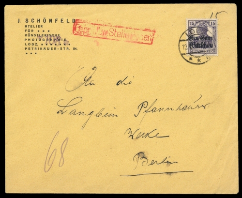 1916, Deutsche Besetzung I. WK Polen, 12, Brief