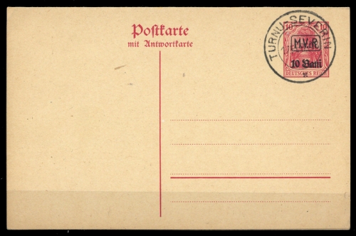 1917, Deutsche Besetzung I. WK Rumänien, P 2, Brief