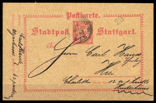 1899, Deutsches Reich, Brief