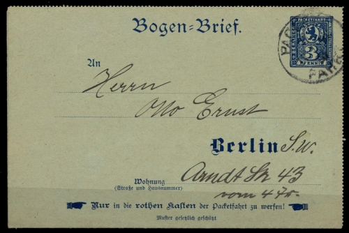 1897, Deutsches Reich, Brief